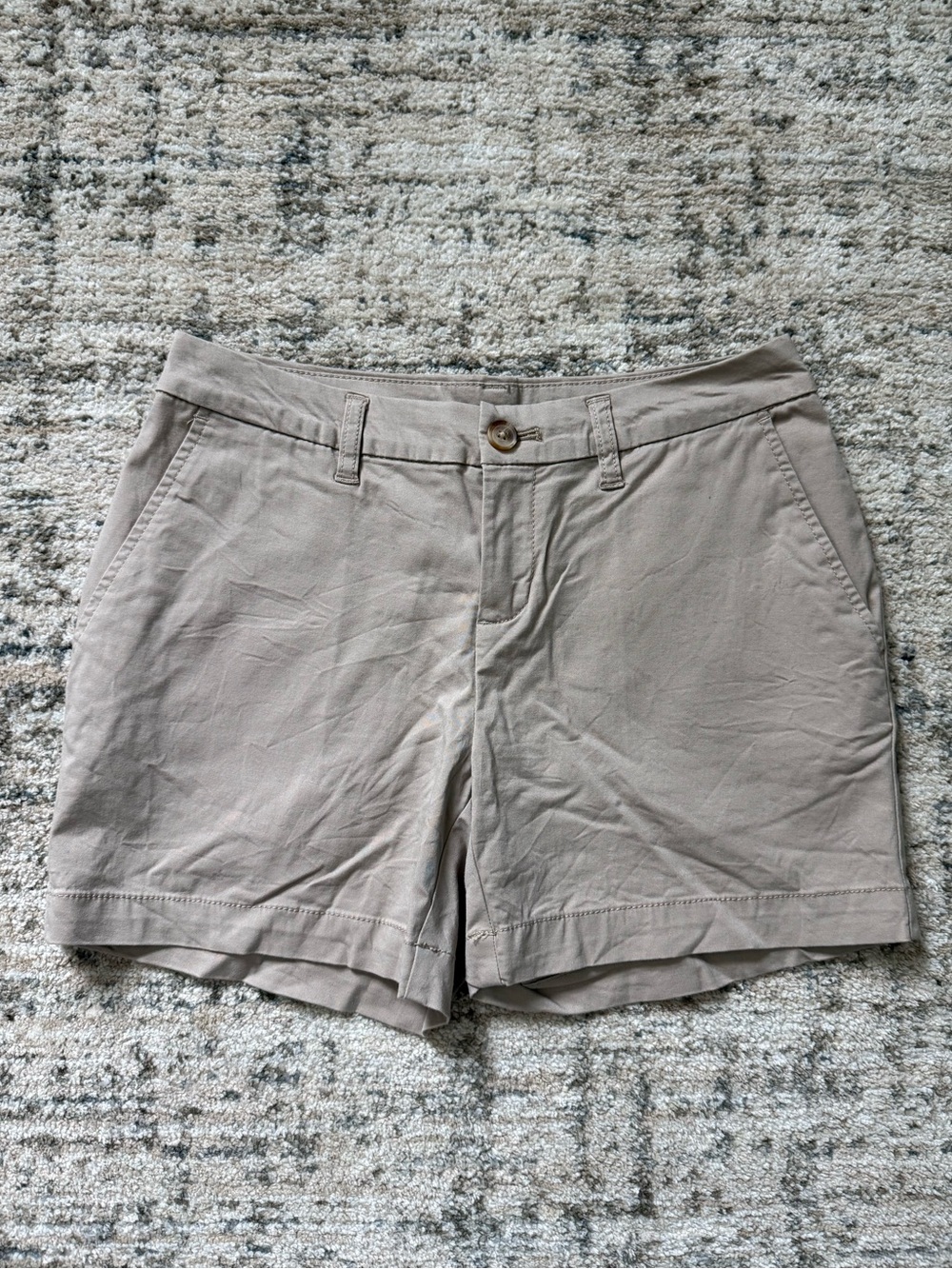 Faded Glory Khaki Cotton Blend Shorts | 4